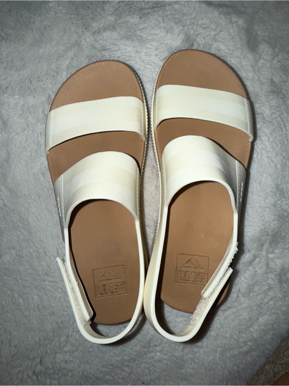 Reef Women's Cream Platform Slide Sandals - Picture 3 of 4